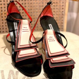 Manolo Blahnik Strappy Heel Sandal